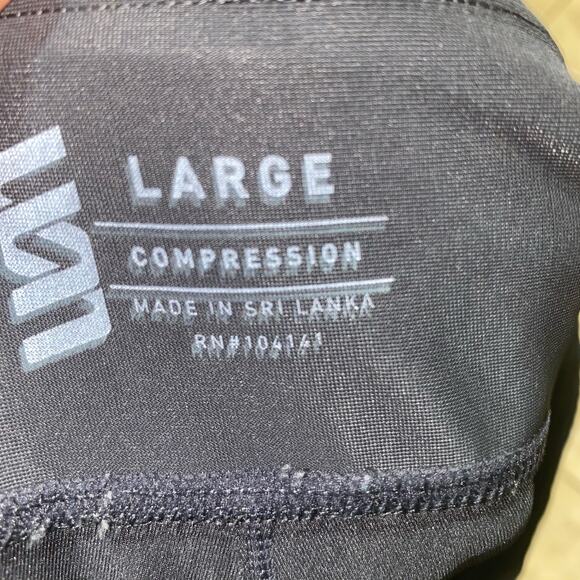 Second Skin Black High Rise Compression Cropped Athletic Leggings Size Large - Picture 4 of 4